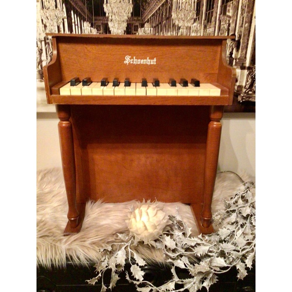 Vintage Schoenhut Wooden Childs Piano